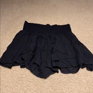 black high waisted brandy melville skort shorts